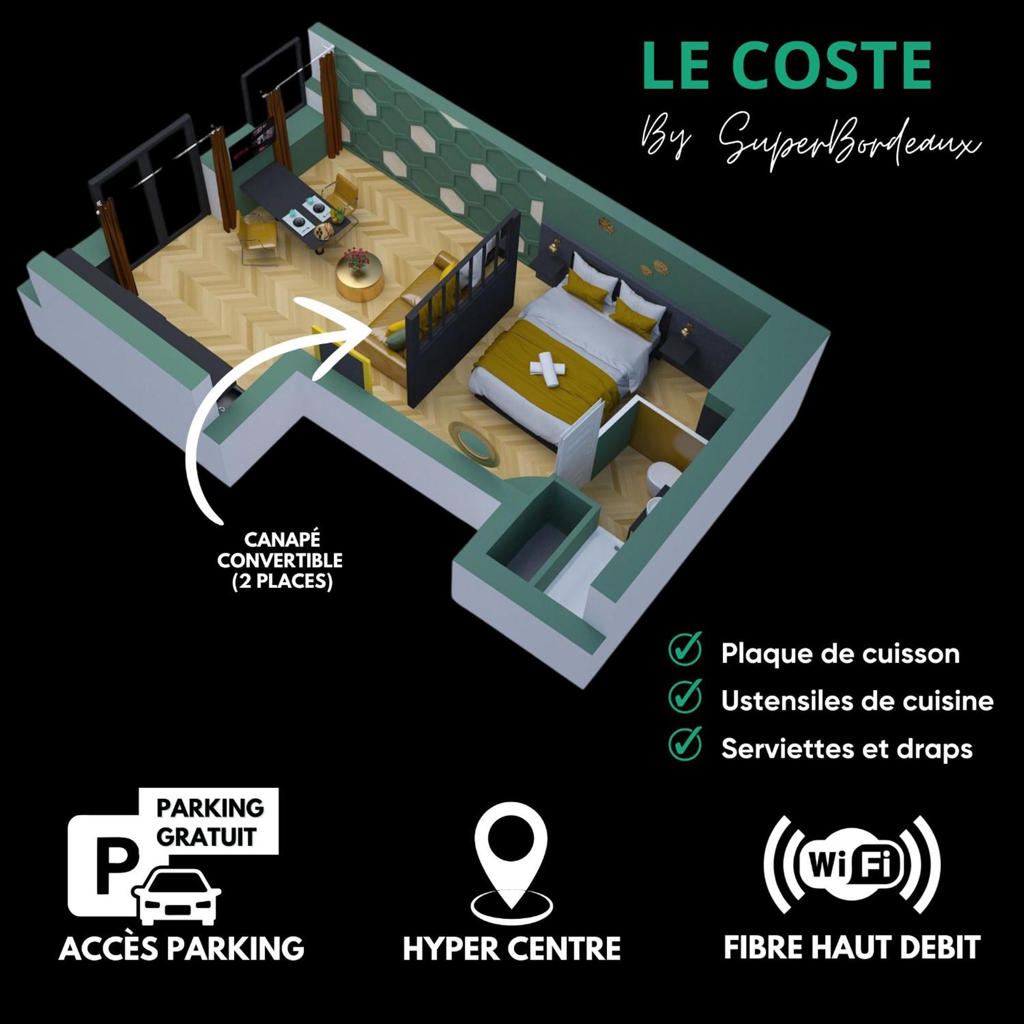 Free Parking - Self Checkin - Wifi - Netflix - City Center - Le Coste By Superbordeaux Buitenkant foto